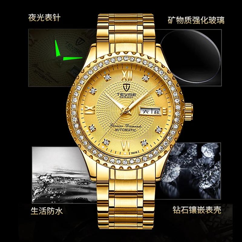 

New Style Hot Selling Machinery Casual MEN'S Watch Fully Automatic Analog Watch MEN'S Watch Origional Product Movement