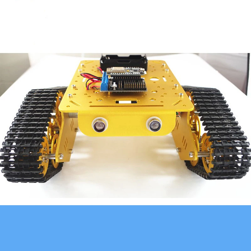 Wireless Wifi Control Metal RC Tank Chassis Kit T300 Smart Crawler Robot With NodeMCU Controller Kit DC Motor DIY For Arduino
