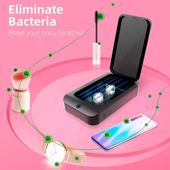 

Smart Phone Sanitizer Portable Uv Lights Cell Phone Sanitizer Cleaner Aromatherapy Function Disinfector For All Cellphone
