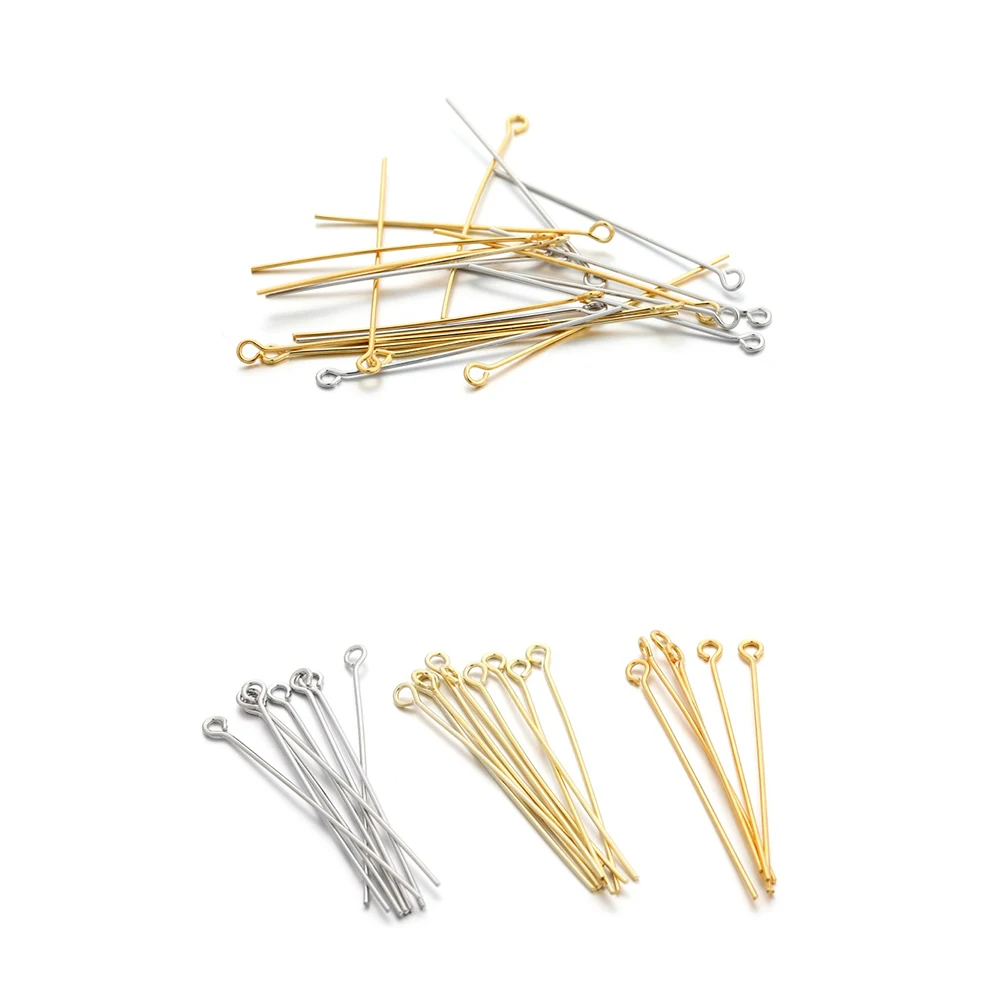 

Плоские булавки с позолоченными головками, 20-40 мм, 100 шт./лот, иглы для самостоятельного изготовления сережек, ювелирных изделий, рукоделия, а...