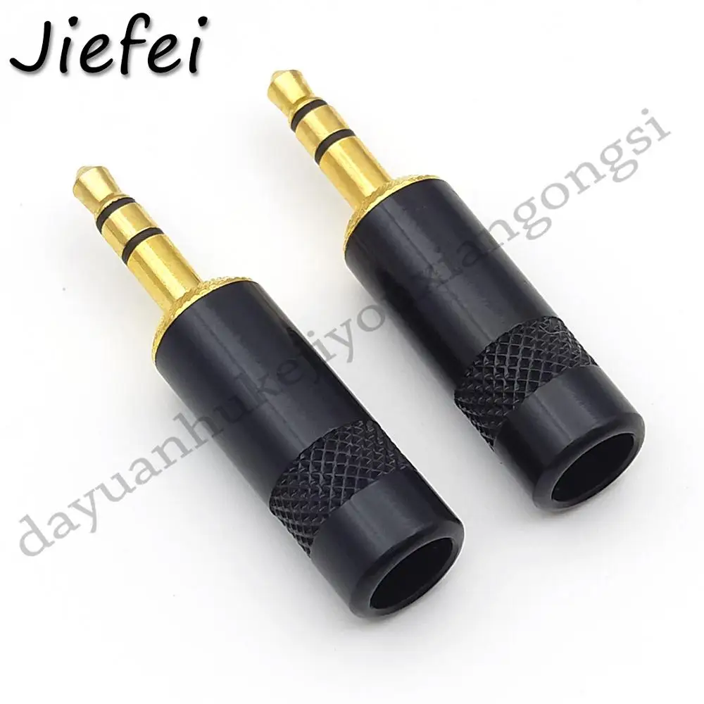 100pcs Gold plated Stereo 3 5mm Repair Headphone Plug Cable Audio adapter New