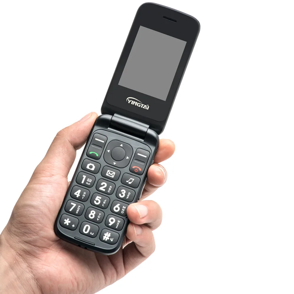 YINGTAI T22 2G GPRS MMS Большой кнопочный телефон две SIM карты двойной экран кнопка SOS