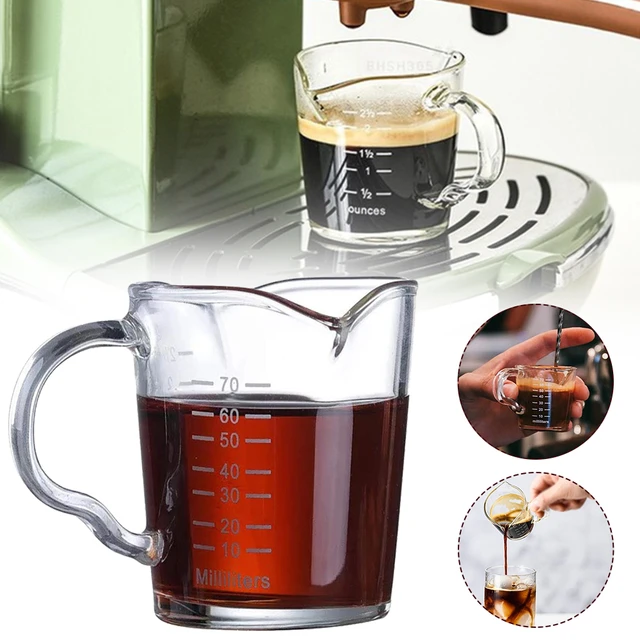 Espresso Shot Glasses Measuring Cup  Coffee Shot Measuring Cup - Double  Measuring - Aliexpress