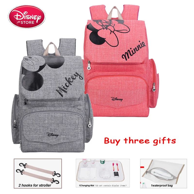 

Disney Mummy Diaper Bag Maternity Nappy Nursing Bag for Baby Care Travel Backpack Designer Disney Mickey Minnie Bags Handbag