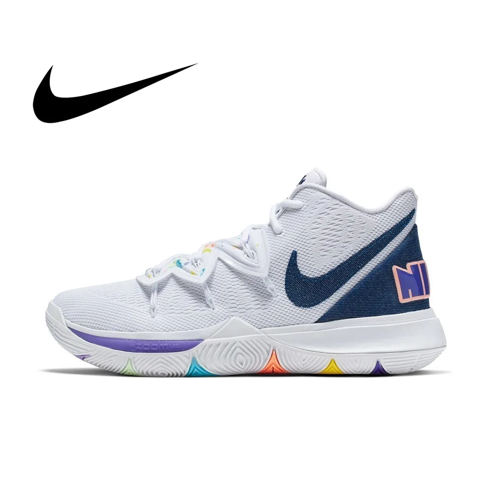 Nike KYRIE 5 EP оригинальные мужские баскетбольные кроссовки дышащие уличные спортивные кроссовки спортивная дизайнерская обувь для прогулок