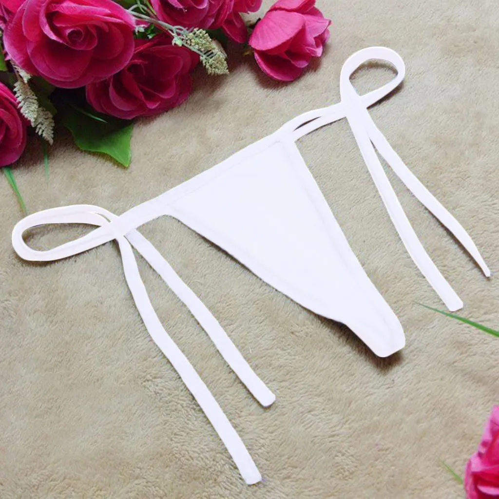bikini Summer Hot swimwear women Brazilian Cheeky Bikini Bottom Side String Tie Thong Bathing Swimsuit swim panties 3 Colors