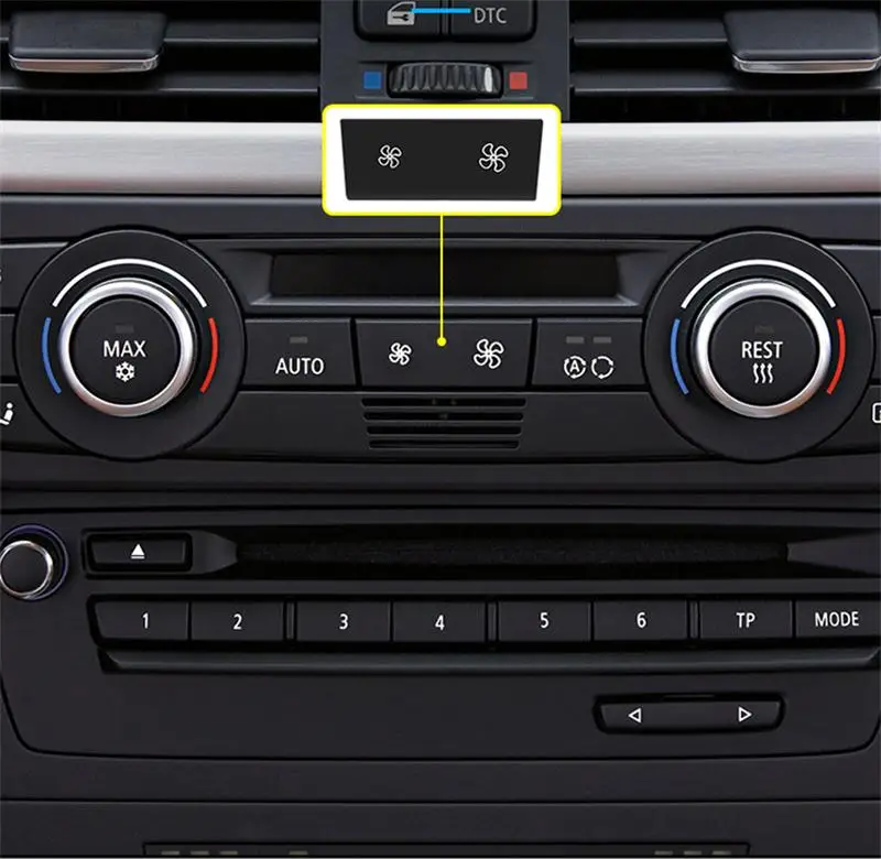 Автомобильный Стайлинг для BMW 1 3 серии X1 X3 X5 X6 E87 E84 E90 e70 E71 громкость воздуха вентилятор кондиционер кнопка переключатель крышки наклейки