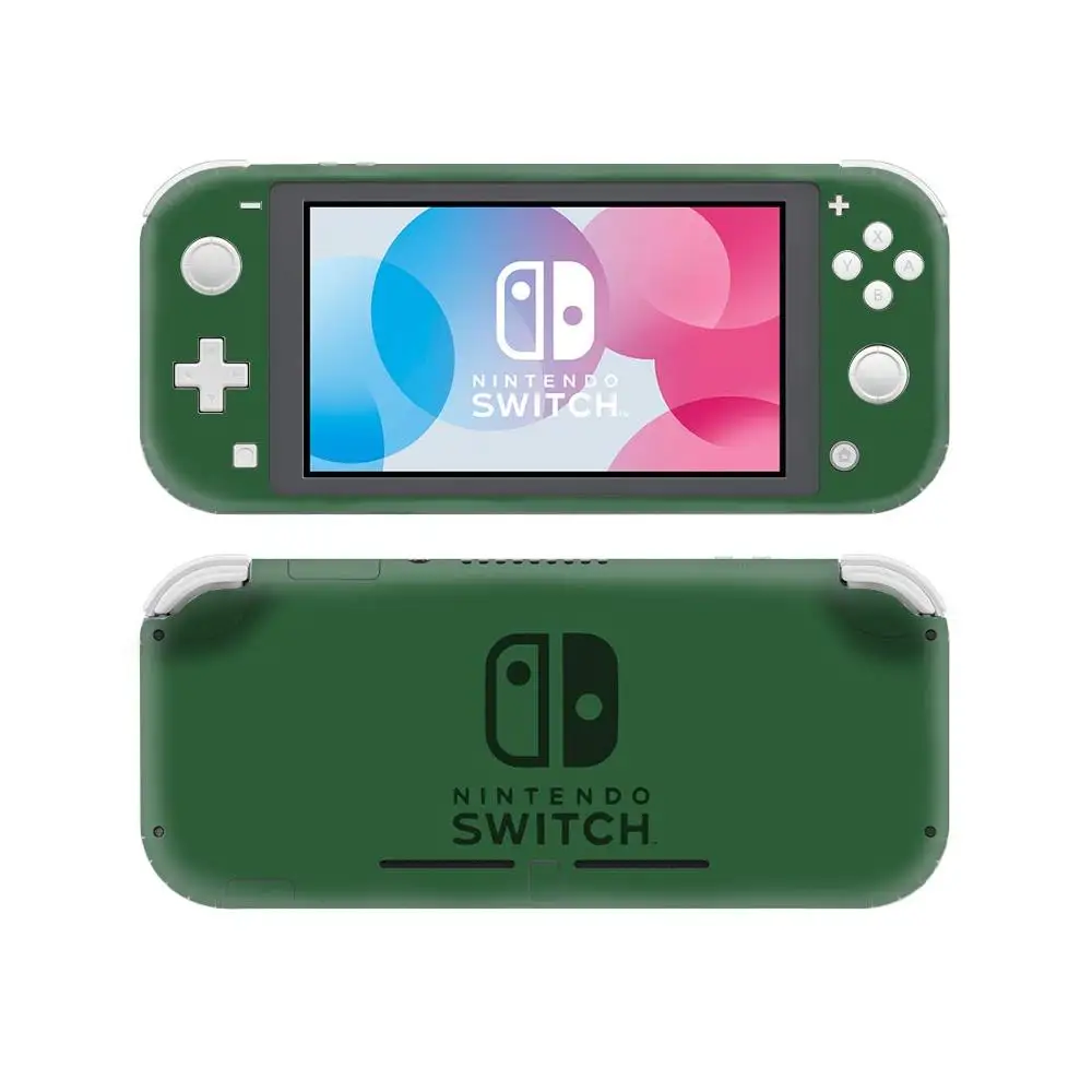 Simple Style Vinyl Skin Sticker for Nintendo Switch Lite NSL Protective Film Decal Cover White Gray Black 