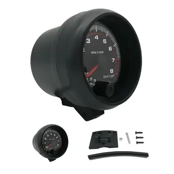 

3.75 Inch Car Tachometer Black Surface And Shell Modified With Inter Shift Light LED Car Meter Racing Meter