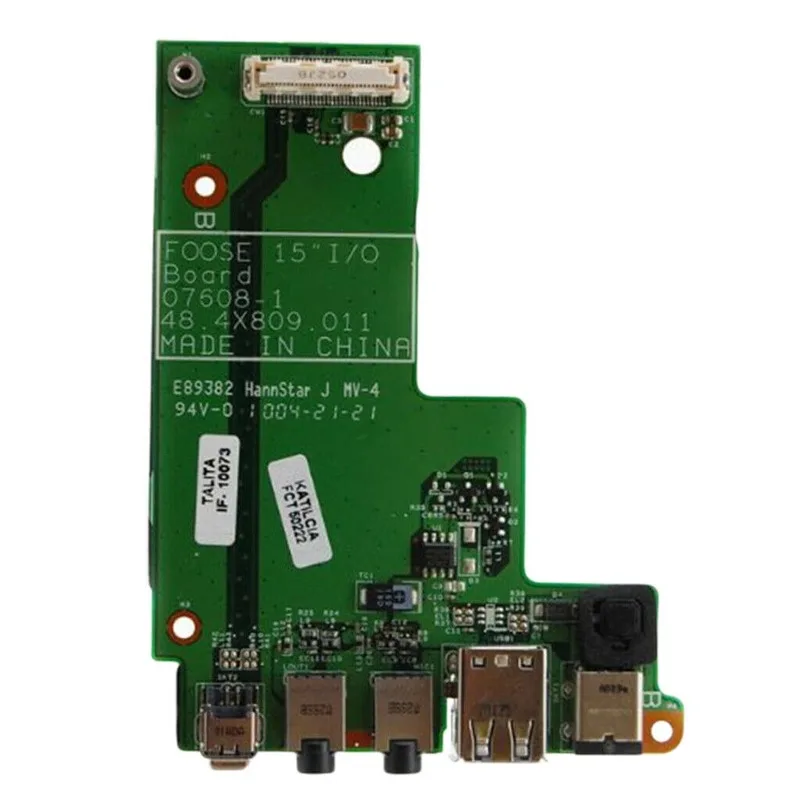

AC DC-IN POWER JACK CHARGER BOARD FOR DELL LATITUDE E5500 USB 48.4X809.011