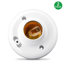 2 упаковки, 110-240 В, E27, винт, лампа, базовый светильник, лампочка, розетка, светодиодный разъем, авто, датчик звукового контроля, переключатель