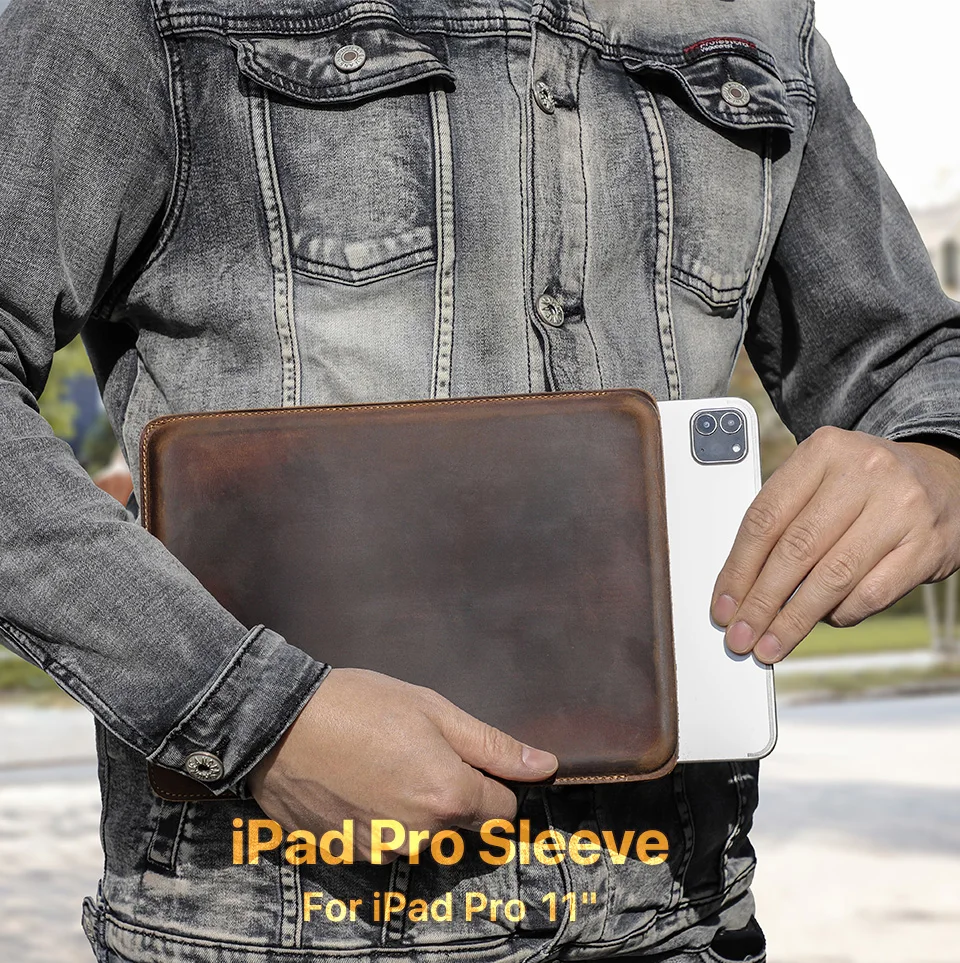 Estojo de Couro Genuíno Família, iPad Air