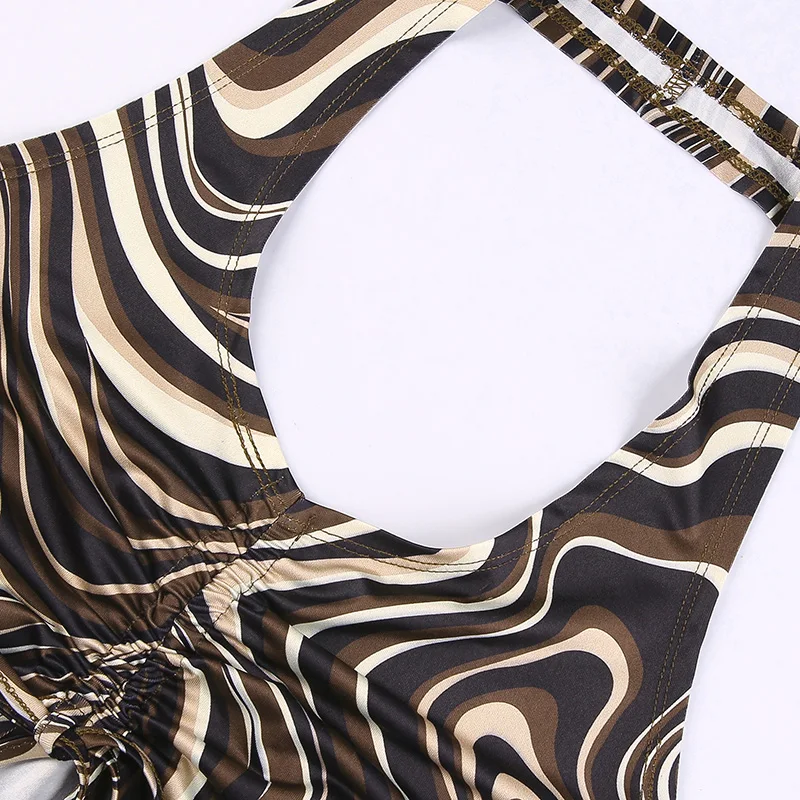 Brown Cami Tie Up-cloth