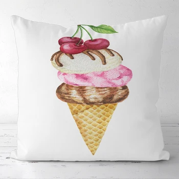 

Custom Ice cream Decorative Pillowcase Boog Elliot Open Square Zippered Pillow Cases Cover (One Side)2020-06-10-4