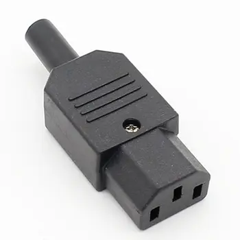 

New Wholesale Price Black IEC 320 C13 Female Plug Rewirable Power Connector 3pin Socket 10A /250V