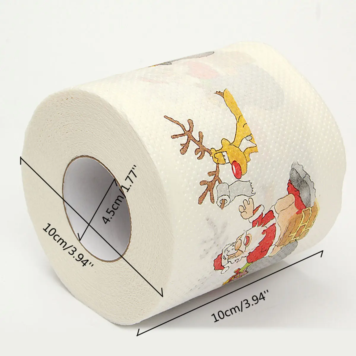 Модные креативные новые 1 рулон забавные Санта Клаус Рождество Туалет бумажные салфетки в рулонах Декор для гостиной