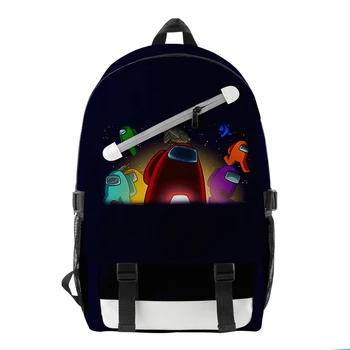 

Weysfor Vogue 2020 New Among US Men Backpack Bags 3D Print Hip Hop Streetwear Cool Students Teenage Boys Girls Couple School Bag