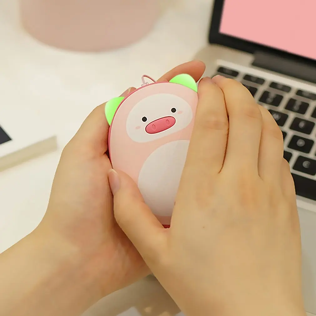 Мультфильм ручной сокровище теплая зарядка USB милый мини портативный ручной подогреватель инструмент