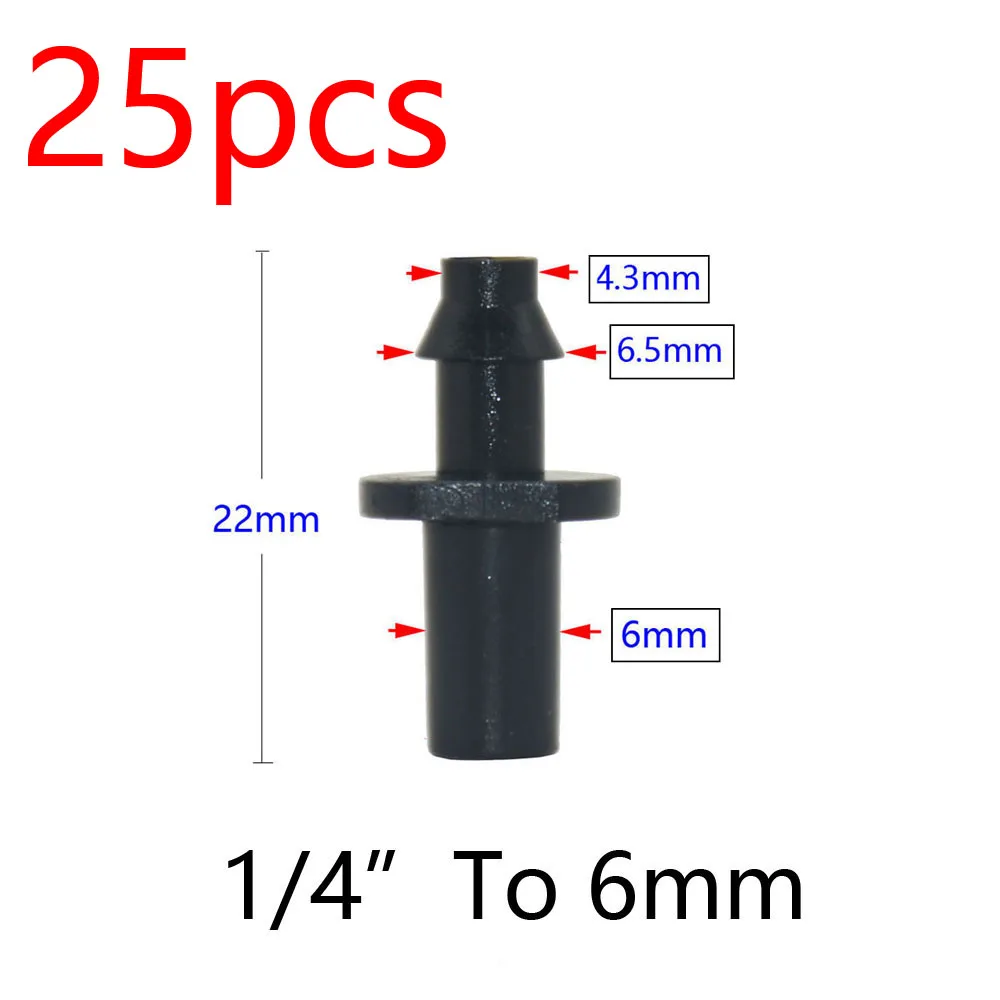 Garden Hose Connectors Barbed Tee Elbow Cross End Plug Coupling WDrip Irrigation System Atering Fitting For 3/5 4/7mm Hsse 2