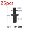 Garden Hose Connectors Barbed Tee Elbow Cross End Plug Coupling WDrip Irrigation System Atering Fitting For 3/5 4/7mm Hsse 2