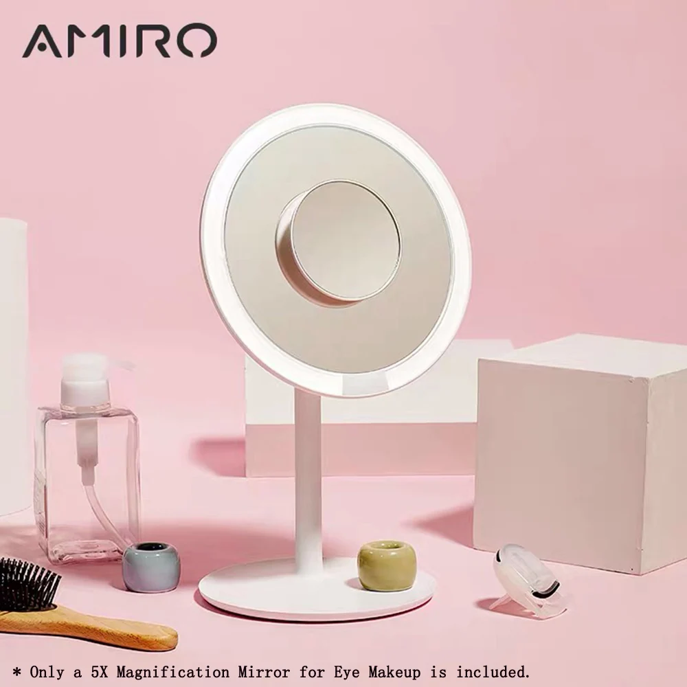 AMIRO 5X увеличение зеркало для макияжа глаз Косметическое зеркало увеличительное зеркало макияж зеркало для Xiaomi