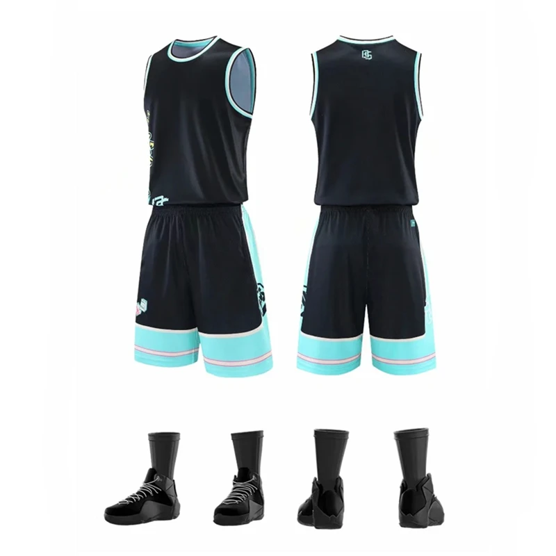 Mannen Basketbal Jerseys Set Jongens Blank College Team Basketbal Kleding Volwassen Sport Trainingspakken Uniformen truien| - AliExpress