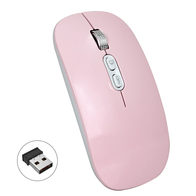 M103 перезаряжаемая беспроводная мышь Бесшумная Кнопка USB мини оптическая мышь, DPI 1600 с зарядным кабелем для ноутбука