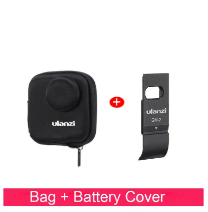 Ulanzi GM-2 Gopro Max крышка батареи Съемная крышка батареи type-c порт зарядки 1:1 дизайн чехол для Gopro Max аксессуары - Цвет: with bag
