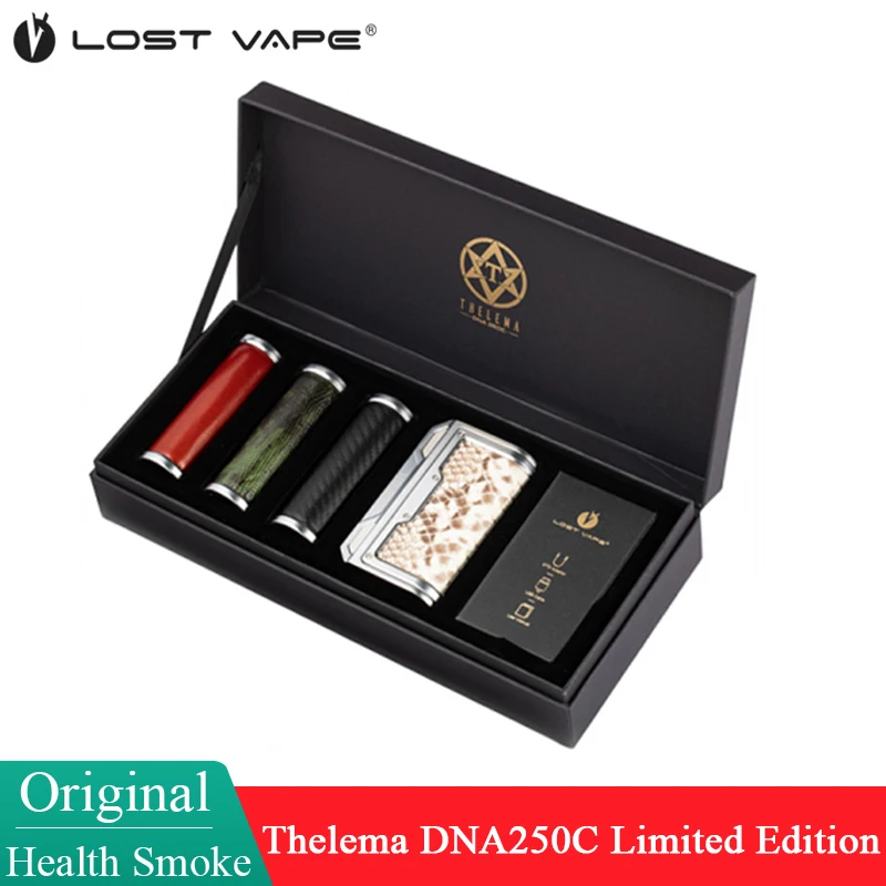 Оригинальный мод Lost Vape Thelema DNA250C ограниченной серии 200 Вт TC Box DNA 250C испаритель с