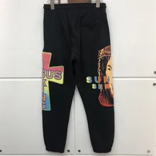 Спортивные штаны Kanye West Jesus is King, лучшее качество, цифровые прямые впрыски, повседневные штаны для бега Jesus is King