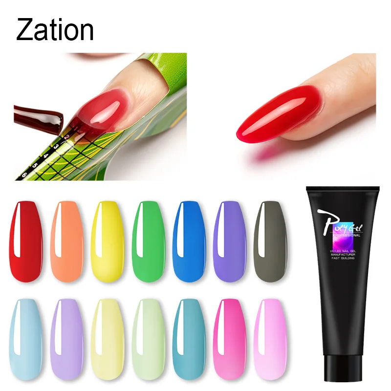 

Polygel Nail Acrylic Gel Varnish poly gel UV LED Builder Gel Tips Enhancement Slip Solution Quick Extension Gel