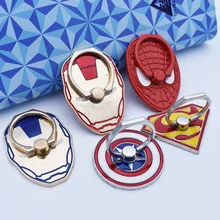 UVR мультяшный персонаж Железный человек Человек-паук Супермен держатель мобильного телефона стоячий палец мобильный телефон кольцо бюстгальтер