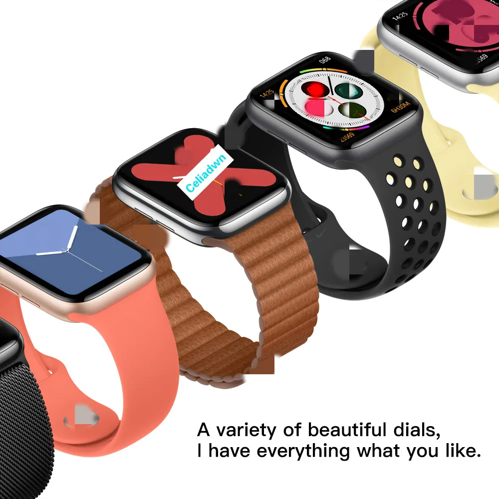 Серия 5 Смарт-часы IWO 12 40 мм Bluetooth SIRI SmartWatch для iPhone Android телефон монитор сердечного ритма ЭКГ PK IWO 8 9 10 11