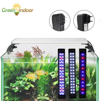 

Aquarium Light For 20-65CM Fish Tank Lamp LED Light for Aquarium Luminaria Fishing Led Lighting RGB Led Indoor Plant With Timer