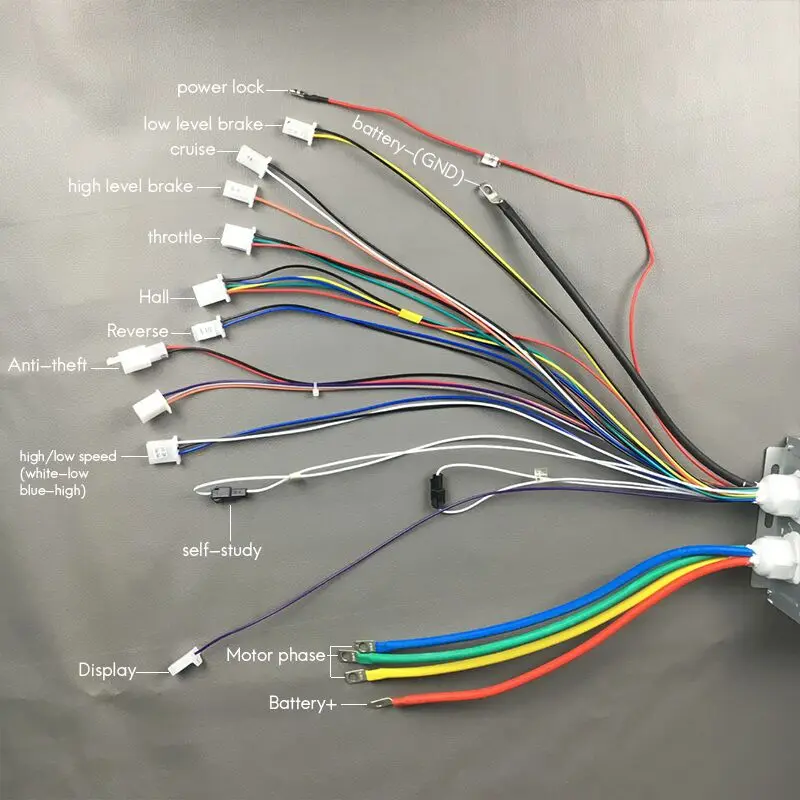 Набор бесщеточных двигателей KUNRAY BLDC 72 в 3000 Вт с контроллером 24 Mosfet 50A для