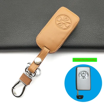 

For Toyota Rav4 Yaris 2011 / For Toyota RAV4 Vitz Ractis Praise Genuine Leather Car Key Case Cover Shell 2 buttons Wallet Bag