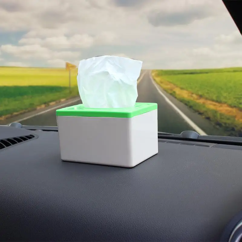 Car Tissue Boxes Car-borne Tissue Boxes Set Home Tissue Boxes Carton Cartons LW-1605 - Название цвета: Зеленый