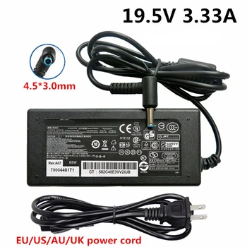 

19.5V 3.33A DC 4.5*3.0mm laptop AC power adapter charger Power Supply for HP Laptop Pavilion 15 Envy 17 EU US UK AU plug
