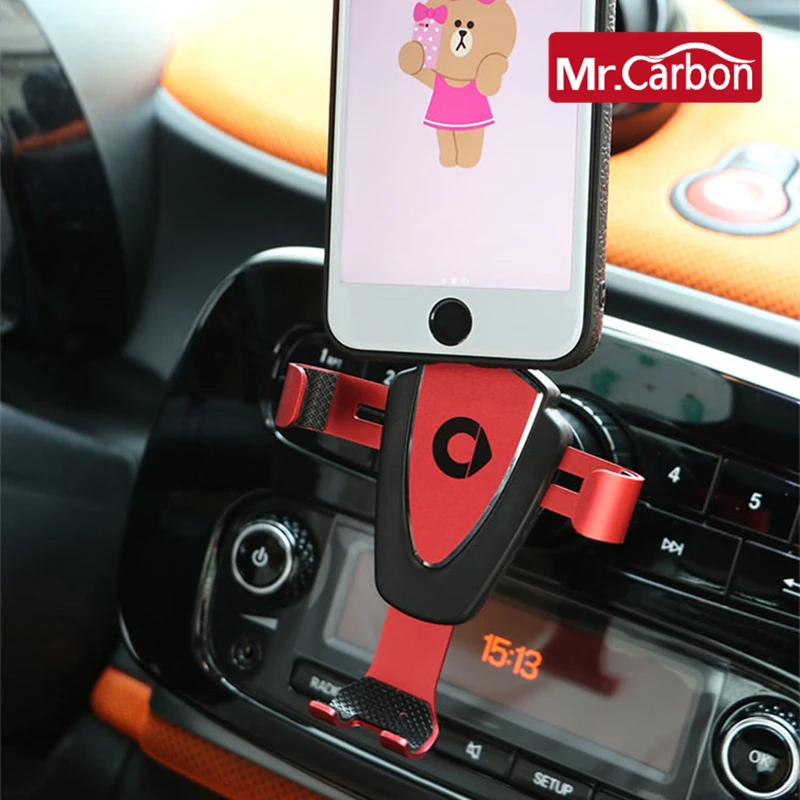 CS Smart Forfour Fortwo 453 Original Car Interface Mobile Phone Holder 451 450 Car Air Conditioning Air Outlet Mobile Phone Bracke Color : 453 Silver Bracket