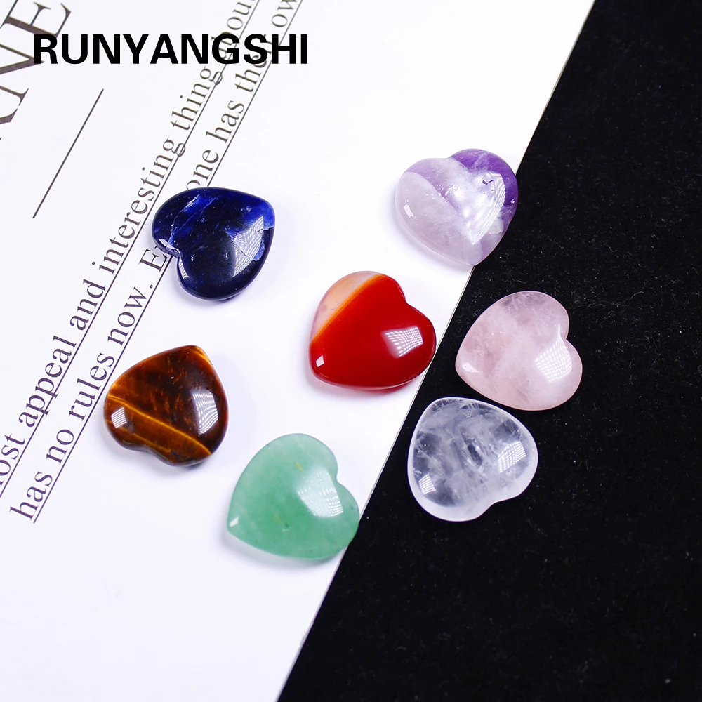 Runyangshi 7 шт. натуральный Любовь crystal crafts Chakela камень набор Цвета Йога энергии художественный для украшения