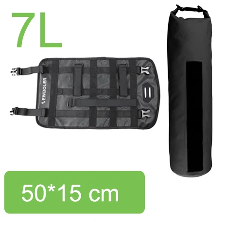 7L Black NEWBOLER велосипедная сумка большой емкости Водонепроницаемая передняя Труба велосипедная сумка MTB Сумка На Руль Передняя рама багажника Аксессуары для велосипеда - Цвет: 7L Black