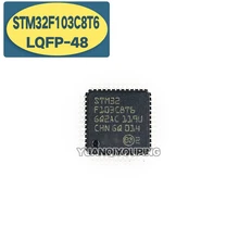 1PCS STM32F103 BRAÇO STM32F103C8T6 32BIT 128KB 32F103 IC MCU FLASH 48LQFP
