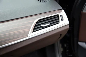 

For BMW 5 Series G30 2017-2018 Accessories ABS Matte Interior Sides Air Outlet Frame Cover Trims 2 Pcs LHD ONLY