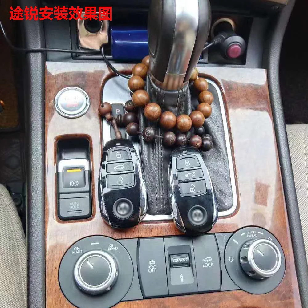 For Volkswagen Touareg 2010- Car add push button Start stop Remote key start stop keyless go system+mobilephone APP Control