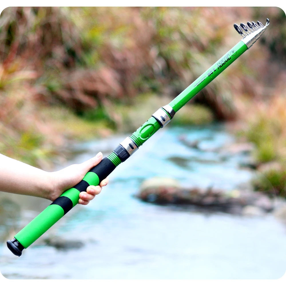 JOSBY Fishing Gear Telescopic Rod Super Hard Feeder Durable For Saltwater/Freshwater 2.1M-3.6M Pesca