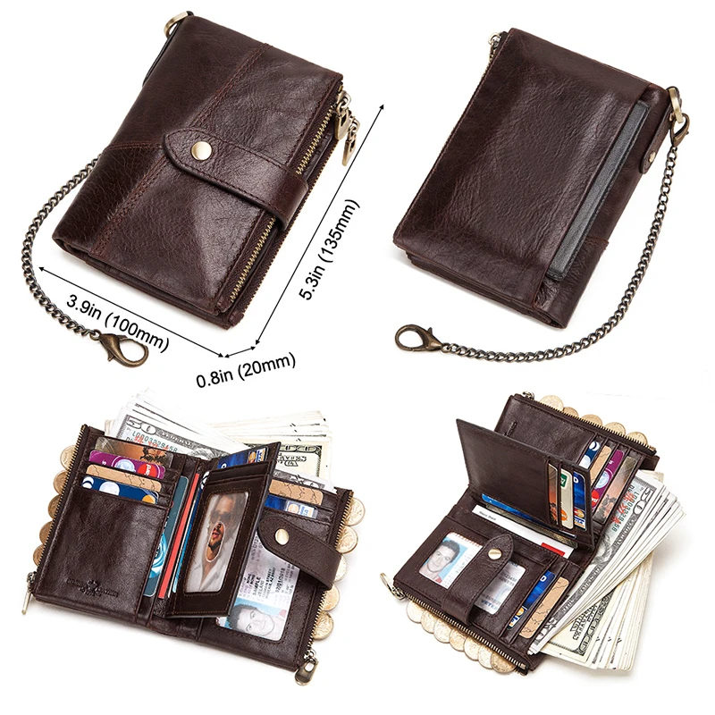 Кошелек KAVIS мужской из натуральной кожи|purse male|men wallets brand luxurymens luxury |