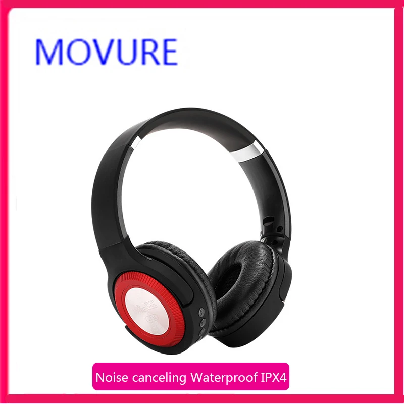 Беспроводная Bluetooth гарнитура шумоподавление водонепроницаемый IPX4 складная карта MP3 радио Спортивная гарнитура