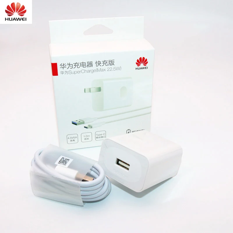 Huawei супер зарядное устройство оригинальное дорожное usb быстрый адаптер Mate30 Mate 20X