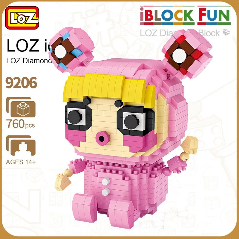 Новый LOZ Qute diamond мини блок Радуга аниме милые строительные блоки игрушки кирпичи
