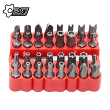 

33pcs Security Bit Set with Magnetic Extension Bit Holder Tamper Star Screwdriver Bits Set Quick Release Bit Holder